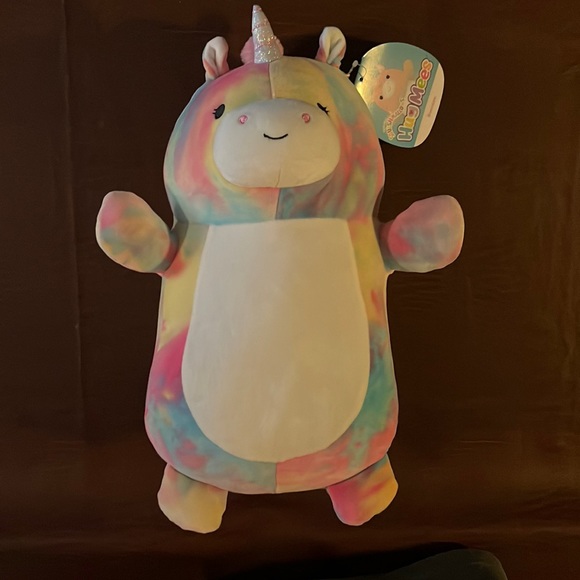 Squishmallow Bevalee! Tie Dye Unicorn. And 5” Jackie the eggplant squishmallow! - Picture 1 of 6